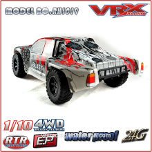 Skala von 1/10 brushless Kurzplatz LKW mit 2,4 GHz Funk, elektrische RC Spielzeugauto 4WD